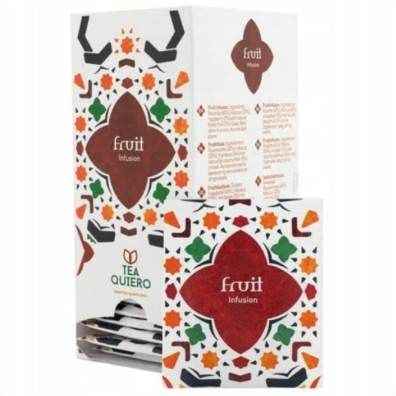Herbata ekspresowa Tea Quiero Owocowa Dzika róża Hibiskus Malina Fruit Infusion
