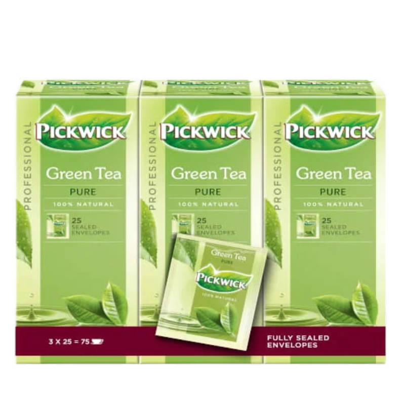 Herbata ekspresowa Pickwick Green Tea (zielona) 75 szt.