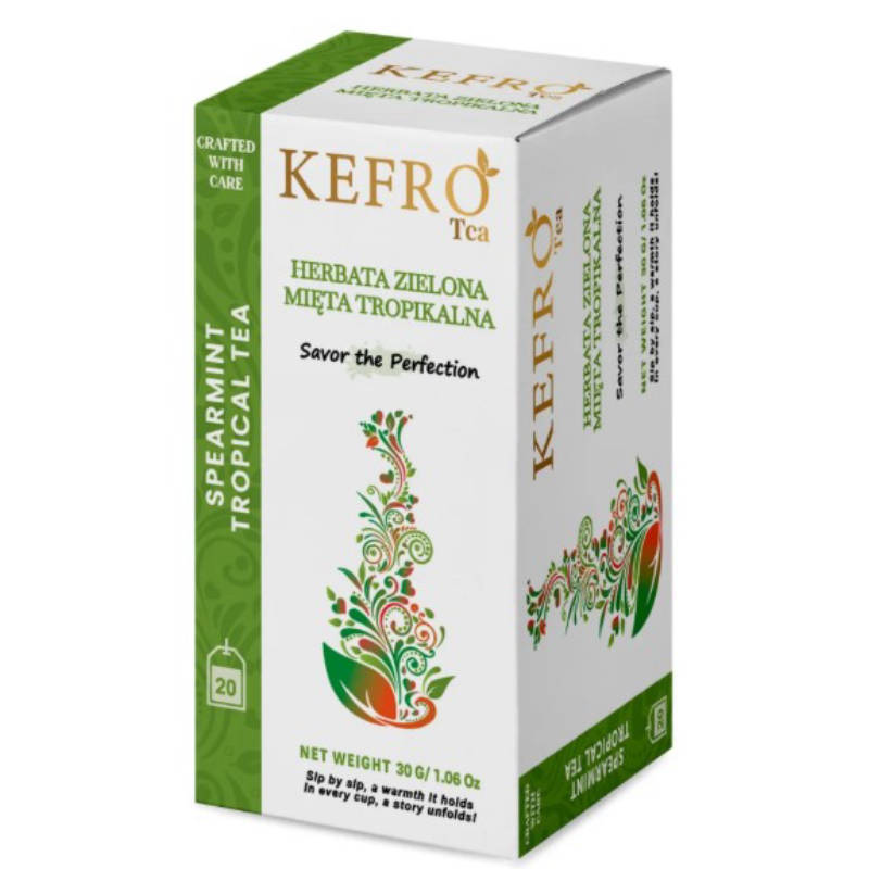Luksusowa Herbata KEFRO Spearmint Green Tropical - Zielona Mięta Tropikalna